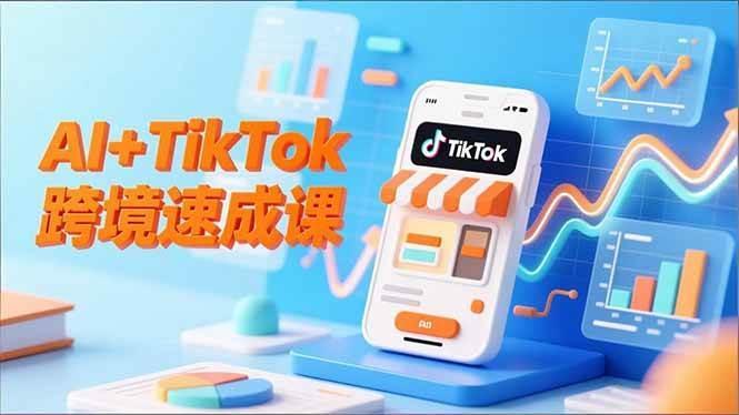 (16745期)AI+TikTok跨境速成课,智能翻译、店铺定位、流程拆解,7天高效上线运营-资源站